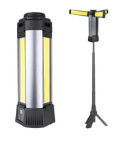 Powermaster Çalışma Lambası 35 Watt 3 Kanatlı Ayaklı Kamp Lambası Işıldak Aydınlatma Askılı