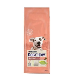Purina Dog Chow Sensitive Somonlu Yetişkin Köpek Maması 14 Kg (Krem-Taba)