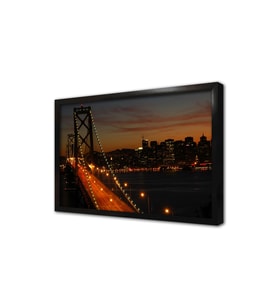 San Fransisco Oakland Köprüsü Çerçeveli Mdf Tablo