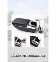 renault clio 3 2008 kol dayama Lüks Yastıklı Siyah geniş model Deri