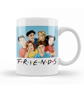 Chandler Bing Friends All Star 03 Kupa Bardak Porselen