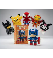 Lego Big Pixel Bricks 3D Kaptan Amerika Büyük Boy Yapım Seti Dekoratif Koleksiyon Figürü