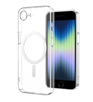 iPhone 16E Kılıf Magsafe Şarj Özellikli Şeffaf Kamera Çerçeveli Porto Kılıf (Renksiz)