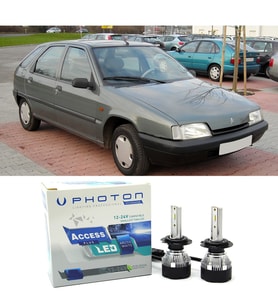 Citroen ZX Led Xenon Uzun + Kısa Far Ampulü H4 Access Yeni Seri Beyaz