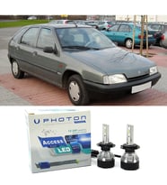Citroen ZX Led Xenon Uzun + Kısa Far Ampulü H4 Access Yeni Seri Beyaz