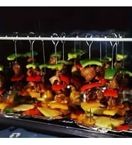 10 Adet Paslanmaz Çelik Mangal Şişi Seti – 20 cm Metal Çöp Şiş ve Izgara Şişleri
