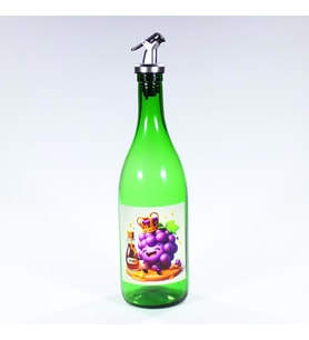 Yağdanlık Sosluk Sirkelik Sirke Animasyon Çimen Yeşili 750 ml Akıtıcılı