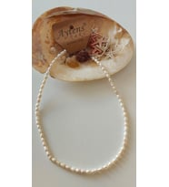 Doğal inci kolye, minimalist zerafetin incisi (Beyaz)