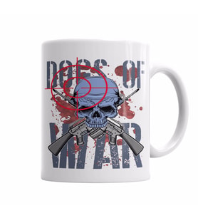 Dogs Of  War Kupa Bardak Porselen