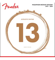 Fender 0730060408 Phosphor Bronze Akustik Gitar Teli (13-56) 60M Medium Set Güçlü Volüm ve Dolgun Alt Frekanslar