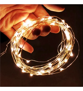 5 METRE GÜN IŞIĞI PİLLİ LED IŞIK GÜN IŞIĞI LED IŞIK YILBAŞI AĞACI IŞIĞI NOEL IŞIĞI WARM LİGHT