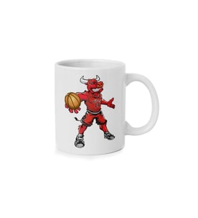 Nba Chicago Bulls Maskot Beyaz Kupa Bardak
