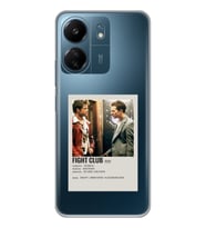 Xiaomi Redmi 13C Uyumlu Fight Club Minimalist Poster Desenli Şeffaf Telefon Kılıfı