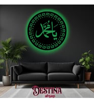 Destina Ahşap Led Tablo (Yeşil)