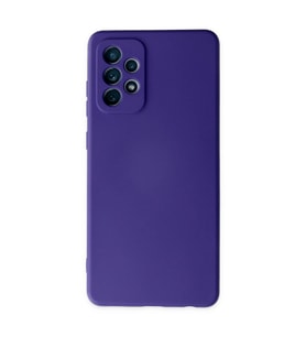 Samsung Galaxy A72 Kılıf Nano İçi Kadife Silikon - Mor