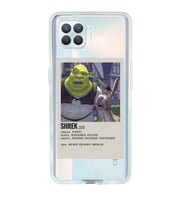 Oppo Reno 4 Lite Uyumlu Shrek Minimalsit Poster Desenli Şeffaf Telefon Kılıfı