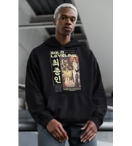 Solo Leveling Choi Jong-In Baskılı Unisex Oversize Anime Hoodie
