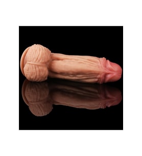 Gerçek Ten Hissi Sağlayan Yumuşak Dokulu Güçlü Vantuzlu 25 Cm Belden Bağlamalı Penis