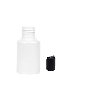 60ml pet beyaz şişe disctop kapak, 24 adet, dezenfektan şişesi, kozmetik şişe, şampuan şişesi, plastik şişe, aroma şişesi
