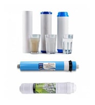 5 Aşama Açık Kasa Reverse Osmosis Su Arıtma Cihazı 5li Filtre Seti (Beyaz - Antrasit)