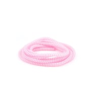 SPELT Şarj Aleti Kablosu Kablo Kordon Koruyucu Spiral Sarma Kılıf Koruma Açık Pembe
