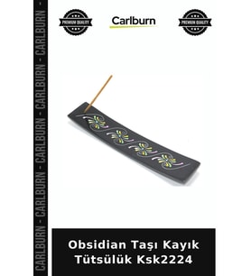 Özel Üretim Doğal Taş Dekoratif Ev Aksesuarı Şık Tasarım Obsidian Taşı Kayık Tütsülük