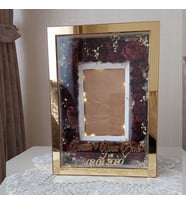 Fotoğraf Hediye! 21x30 cm Gold Pleksi Kaplı Resim Çerçevesi! Şık ve Dekoratif Ürün!(Fotoğraf Hediye)