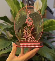 Öğretmenlere Özel 3 D Led Lamba (Kırmızı)