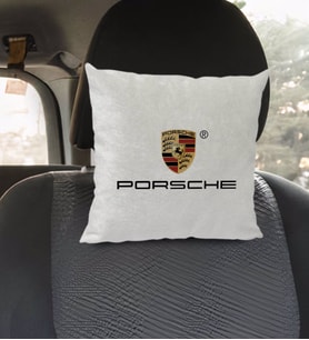 BK Gift Porsche Tasarımlı Kare Araç Koltuk Yastığı-1