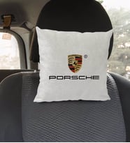 BK Gift Porsche Tasarımlı Kare Araç Koltuk Yastığı-1