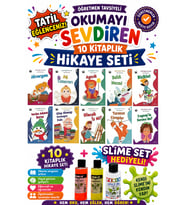 1. Sınıf Öğretmen Tavsiyeli Okumayı Sevdiren 16 Sayfa 10 Kitaplık Hikaye Seti (Slime Set Hediyeli)