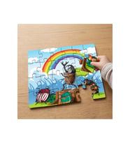 Çılgın Böcekler - Gökkuşağı Tasarımlı 24 Parça Ahşap Çocuk Puzzle MPK0740
