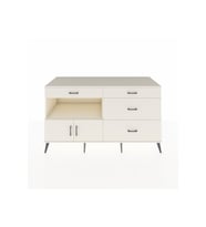 Kronos Konsol Tek Raflı 4 Çekmeceli 2 Kapaklı 176x59x99 Aytaşı-Aytaşı