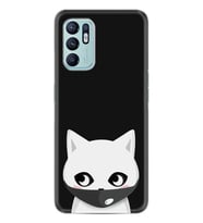 Oppo Reno 6 Kılıf Silikon Desen Özel Seri Pandemi Cat 1729