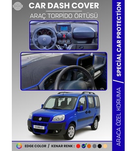 FIAT DOBLO (2000-2008) DOUBLE EKRAN AIRBAGSİZ Torpido Örtüsü Ön Göğüs Koruma Araca Özel Tam Uyum