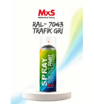 MxS RAL 7043 Trafik Gri Akrilik Sprey Boya 400 ML