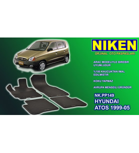 Hyundai Atos paspas kauçuk oem germany 1999-2005 Arası NİKEN (Siyah)