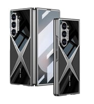Galaxy Z Fold 6 Kılıf Ultra İnce Kamera Korumalı PC + Deri Arka Yüzey Zore X-Pro Kapak