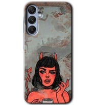 Galaxy A35 Kılıf HD Desen Baskılı Kılıf - Devil Girl