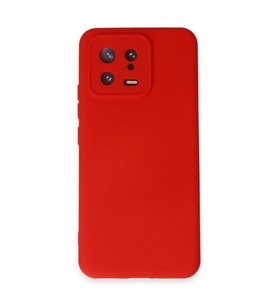 Xiaomi Mi 13 Kılıf Nano İçi Kadife Silikon - Kırmızı