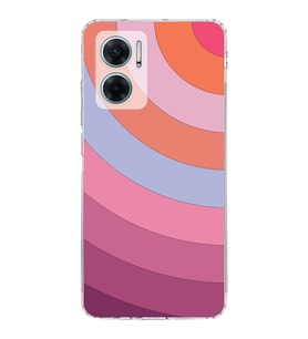 Redmi Note 11e  Kamera korumalı Kapak Renk Cümbüşü Tasarımlı  Şeffaf Kılıf