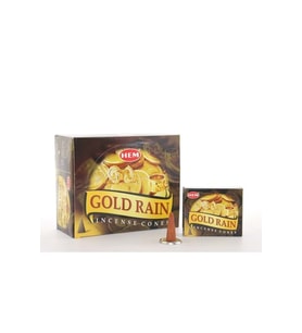 Kişiye Özel Gold Rain Aromalı Konik Tütsü