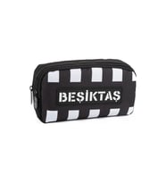 ME 25302 BEŞİKTAŞ TRİBÜN ÇUBUKLU KALEM ÇANTASI (Siyah - Beyaz)