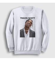 Presmono Unisex Beyaz Icon Astroworld Travis Scott Sweatshirt 42717tt