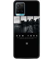 Vivo Y21s Kılıf Silikon Desen Özel Seri New York 1612