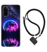 Samsung A02S A03S A10 A12 A13 A21S A22 Kılıf Boyun Askılı Silikon Star Planet 1652