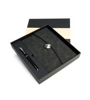 Kişiye Özel  Defter ve Kalem Seti Özel Ambalaj (Siyah)