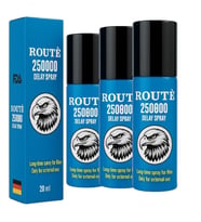 3 Kutu Route Viga Yüksek Kalite Erkek Geçiktirici Sprey Seti  - Made in Germany - Premium Qualty Delay Sprey - 1 Kutu 20 ML