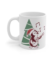 Festive Penguin Coffee Mug  - Komik Hediye Kupa  Ofis Arkadaşına Harika Hediye