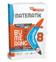 Günay Yayınları Günay Yayınları 8. Sınıf Matematik Etkinlikli Bumerang Serisi 2020-2021 (Çok Renkli)